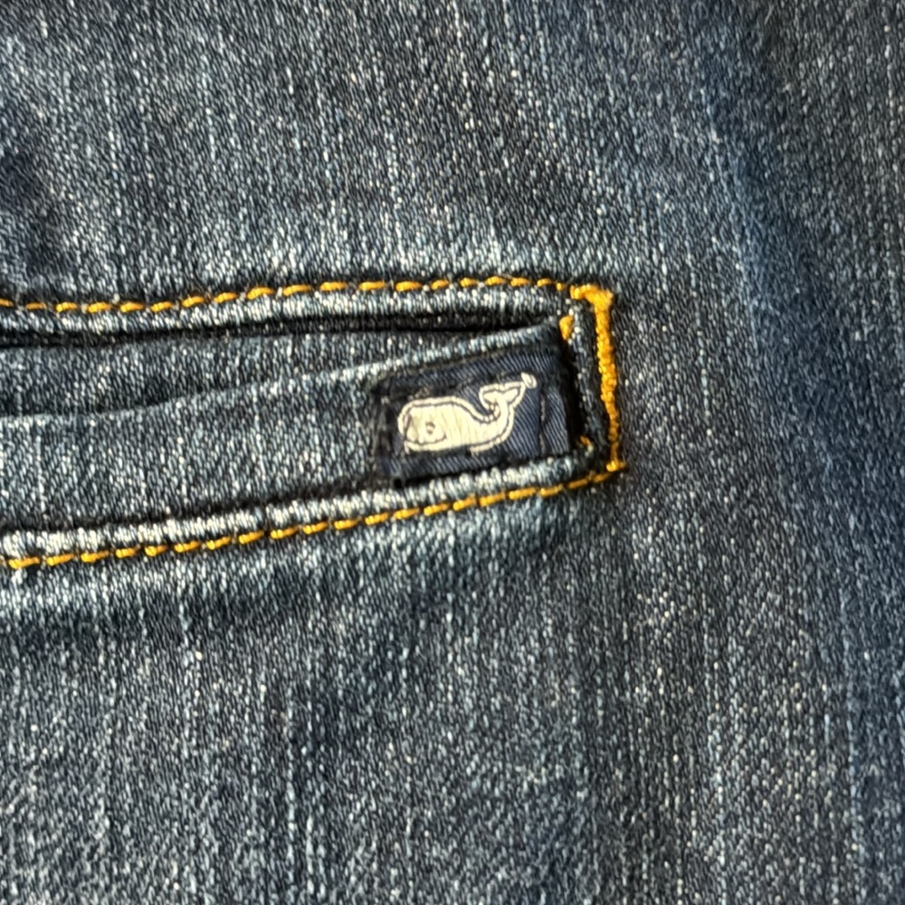Vineyard Vines Dark & Stormy Blue Denim Skirt Size 12 - Picture 5 of 12